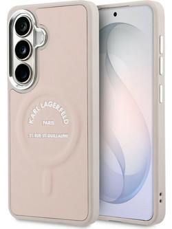 Karl Lagerfeld Embossed Ring RSG Logo MagSafe Θήκη (Samsung Galaxy S26 Plus) Pink