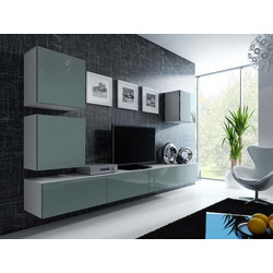 Cama Square cabinet VIGO 50/50/30 white/grey gloss