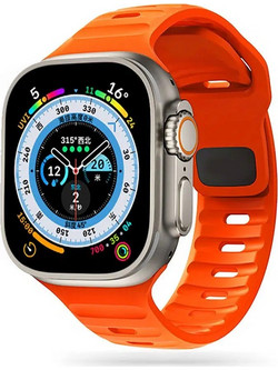 Tech-Protect IconBand Line Λουράκι Σιλικόνης Orange (Apple Watch 42 / 44 / 45 / 49mm)
