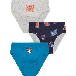 Minerva Παιδικά Σλιπ Αγόρι Σετ 3Pack 96-42627 - ΠΟΛΥΧΡΩΜΟ