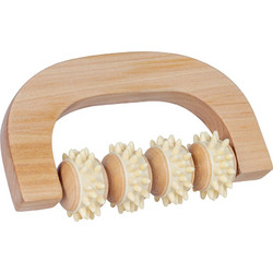 Ξύλινο Massage Roller Με λαβή - Croll & Denecke