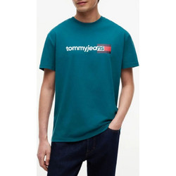 TOMMY JEANS TJM REG ENTRY DNA SS TEE DM0DM23406-L8J Petrol
