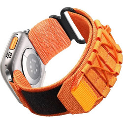 Tactical Nylon Λουράκι Υφασμάτινο Orange (Apple Watch 38 / 40 / 41 / 42mm)