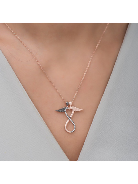 Κολιέ Ασημένιο 155VRN2409 Rose Gold-White-Red Heliophilia Silver
