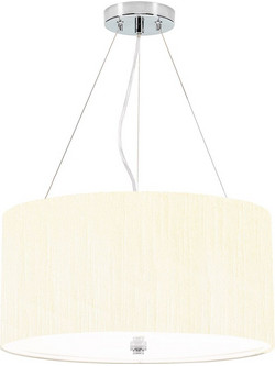 Elstead Lighting Pearce 18" DL-PEARCE18-3LT-IV-PC Κρεμαστό Φωτιστικό Οροφής Ivory / Polished Chrome