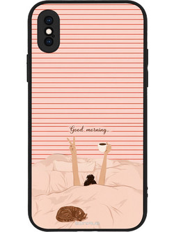 Sonique Stripe Stories Series Θήκη «Καλημέρα» (iPhone XS / X)