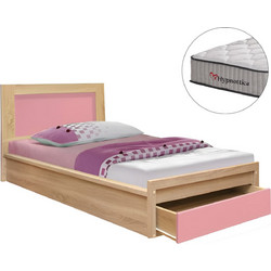 ΚΡΕΒΑΤΙ ΠΑΙΔΙΚΟ ΜΕ ΣΥΡΤΑΡΙ PLAYROOM HM10752.02 ΜΕΛΑΜΙΝΗ SONAMA/ΡΟΖ-ΣΤΡΩΜΑ 90x190εκ