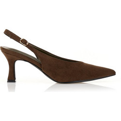 Γόβες λαδί σουέτ slingback