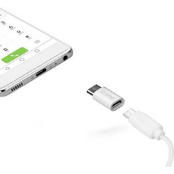 Αντάπτορας Sbs microUSB to Usb-C - White