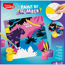 Maped Creativ Ζωγραφική με Αριθμούς Λεοπάρδαλη/Σπουργίτι