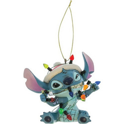 Stitch Wrapped in Lights Hanging Ornament 8 cm