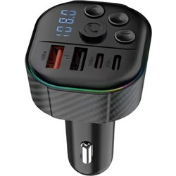 FM Transmitter Αυτοκινήτου Bluetooth με Type-C 20W, USB 3.1A & RGB LED - C47