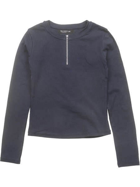 Γυναικεία μπλούζα λεπτή Zip Up μπλε μαρίν