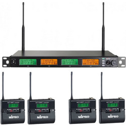 MIPRO ACT545T UHF 620-644MHz 4x Πομποί Bodypack ACT500T,Δέκτης ACT545(Bundle) - MIPRO