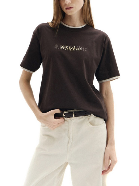 LOGO PRINT T-SHIRT WOMEN ARMANI EXCHANGE