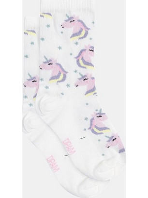 Παιδικές Κάλτσες για Κορίτσια Magical Unicorns ΛΕΥΚΟ