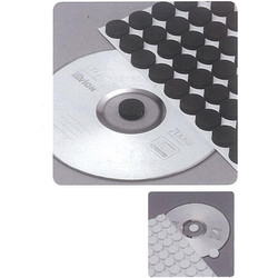 Αυτοκόλλητο για συγκράτηση cd μαύρο O16mm 500τεμ