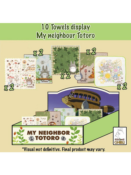 My Neighbor Totoro Mini Towels 25 x 25 cm Display (10)