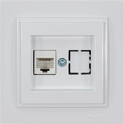 ΠΡΙΖΑ DATA CAT 6 RJ 45 MONH ΛΕΥΚΗ
