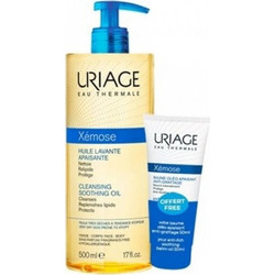 Uriage Xemose Cleansing Soothing Oil 500ml + Soothing Cleansing Balm 50ml