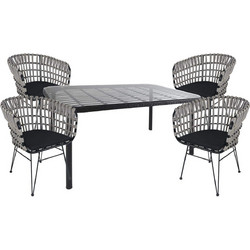 ArteLibre Ampius Σετ Τραπεζαρία Κήπου Rattan 5τμχ 14990391