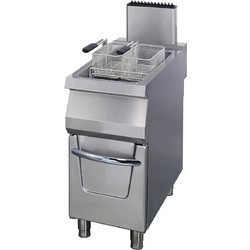 Premium Deep Fryer - 1 x 22L - Single Unit - 90cm Deep - with Drain Tap - Gas