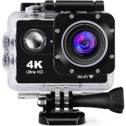 Wi-Fi Action Camera 4K Ultra HD 16MP 30fps με αδιάβροχη θήκη και τηλεχειριστήριο