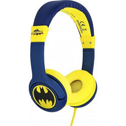 OTL Premium Junior Batman Bat Signal Ενσύρματα Παιδικά Ακουστικά On Ear Μπλε Κίτρινα