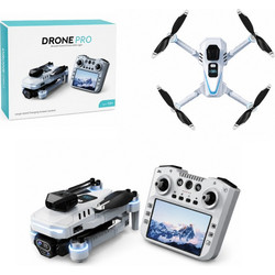 Πτυσσόμενο Drone Pro με Διπλή Κάμερα HD & Τηλεχειριστήριο με Οθόνη - Drone Pro Foldable HD Dual Camera with Screen Remote Controller