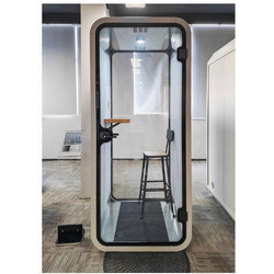 Audiodesigner SILENTPOD-Ο-S-BL Silent Booth Oval Small Ηχομονωτικός Θάλαμος για 1 άτομο Black