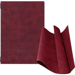 Next μενού εστιατορίου εύκαμπτο Ecoleather aria κρυφό λάστιχο 22,5x32x0,15εκ. πάχος 2 όψεων μπορντώ Δυνατότητα εκτύπωσης