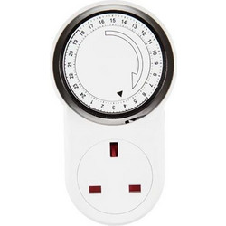 EUROLAMP ΧΡΟΝΟΔΙΑΚΟΠΤΗΣ UK ΠΡΙΖΑΣ 24H 13A 240V ΠΡΟΣΤΑΣΙΑ ΕΠΑΦΩΝ IP20 147-35002