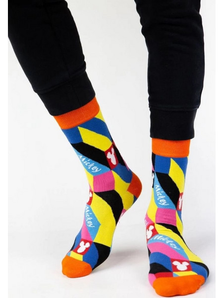 Cimpa Disney Mickey Color Blocks Βαμβακερές Κάλτσες MC21519-92-Πολύχρωμο