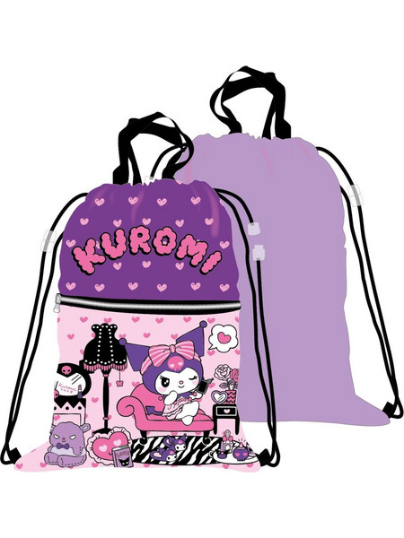 Hello Kitty Kuromi Deluxe Παιδική Αθλητική Τσάντα Γυμναστηρίου 45x34,5 εκ