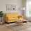 vidaXL Διθέσιος Καναπές Κίτρινος 135x65x76cm 244710