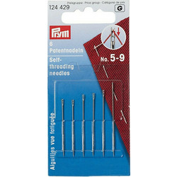 Prym Βελόνες σε Χρυσό χρώμα Ανοιχτές Κλωστής No.5-9 6τμχ 6τμχ 124429 Ασημι