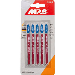 Λάμες Σέγας για Plexiglass & Πλαστικά 75mm Σετ 5 Τεμαχίων MP.S (3116)