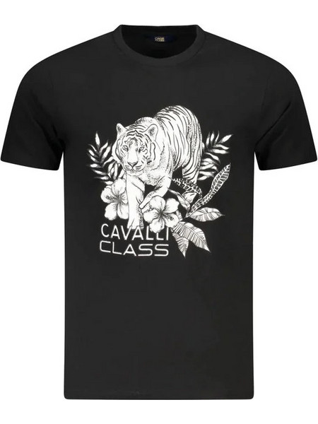 CAVALLI CLASS SHORT SLEEVE T-SHIRT BLACK TXT60RJD060_NE05051