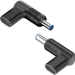 Powertech YX-09 Αντάπτορας Τροφοδοσίας USB-C σε HP 4.5x3mm, Μαύρος