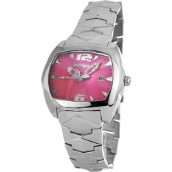 Chronotech Γυναικείο Ρολόι με Ασημί Δερμάτινο Λουράκι CT2188L-07M