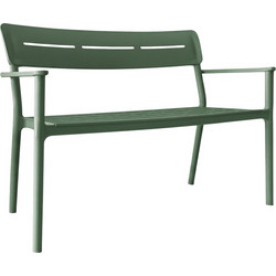 Παγκάκι διθέσιο Cadrin pakoworld σκούρο πράσινο PP 117x60x83εκ DARK GREEN