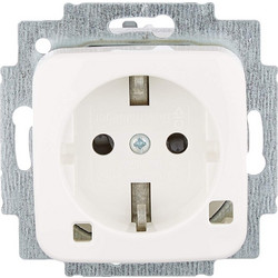 Busch-Jaeger 3120 EUCB-214 FI-Schukomat Reflex SI (πρίζα SCHUKO με ενσωματωμένη προστασία ρεύματος διαρροής) αλπικό λευκό