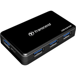 Transcend TS-HUB3K USB Hub 3.0 USB-A με 4 Θύρες USB-A & Εξωτερική Παροχή Ρεύματος