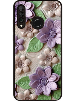 Sonique 3D Flower Series Back Cover Violet (Huawei P30 Lite)