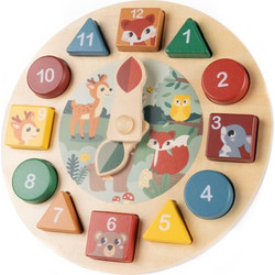 Zopa Wooden Clock παιχνίδι δραστηριοτήτων από ξύλο 1 τμχ