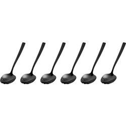 Κουτάλια Sambonet Rock PVD 6 Espresso Spoons Moka Nero Lucido