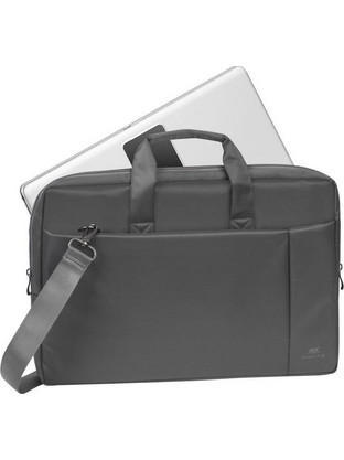 Rivacase 8251 Τσάντα Laptop Ώμου 17.3" Grey