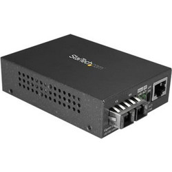 Network Switch StarTech.com Fiber Optic Media Converter - 1000Base-LX - Single Mode - 10km - SC Fiber to Ethernet Converter