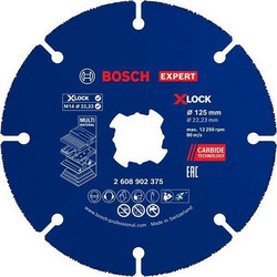 BOSCH EXPERT MULTI MATERIAL CARBIDE ΔΙΣΚΟΣ ΚΟΠΗΣ ΠΟΛΛΑΠΛΩΝ ΥΛΙΚΩΝ 125mm X-LOCK - 2608902375