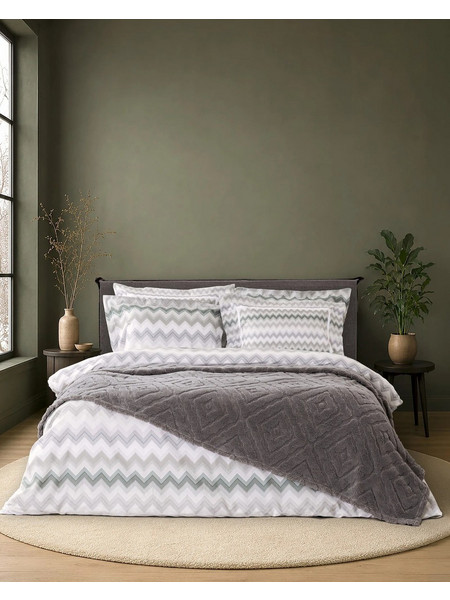 Κουβέρτα Fleece Υπέρδιπλη 220x240 - Oryn Gray 5206482205529